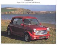 Mini Rover Cabriolet Convertible Classic Car Brochure Brochure 1992 93