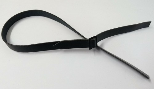 Pillbox hat strap matt black - strap,