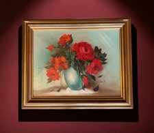 Vintage Still Life Oil