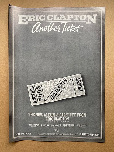 Eric clapton another - clapton, ticket