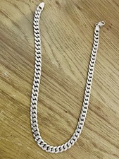 Imported Gangster Look Pure Silver Necklace Chain For Boys 100gm.