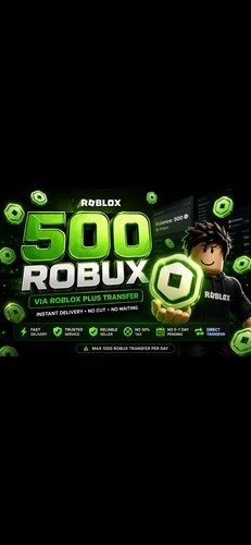500 robux instant - 500, robux.