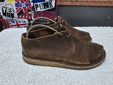 Clarks Originals Desert Trek Brown Nubuck Leather Low Top Boots Size UK 7 EU 41