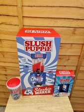 Slush Puppie Slush Machine Frozen Drink Smoothie Maker, 2 Syrups And Beaker
