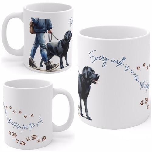 11oz ceramic black labrador - 11oz,