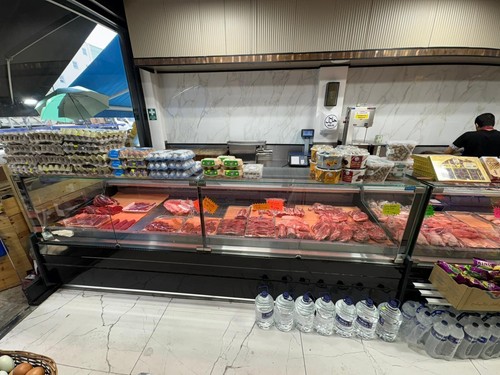 Serve over counter - over,