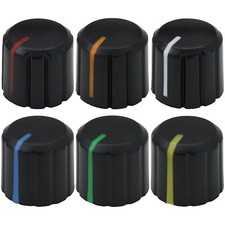 Short Mixer / Equipment Control Knobs - 6mm Splined Hole - Push Fit