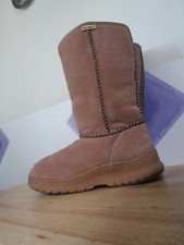 BEARPAW UK 7 US 9 BROWN Suede Sheepskin Boots