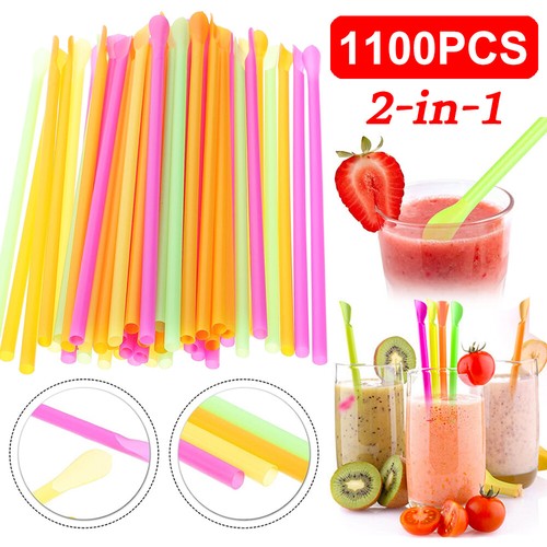 1100 2200pcs spoon straw - 1100/2200pcs,