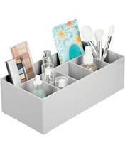 mDesign Cosmetic Organiser — Open-Top Bathroom Tidy Organiser with 6...