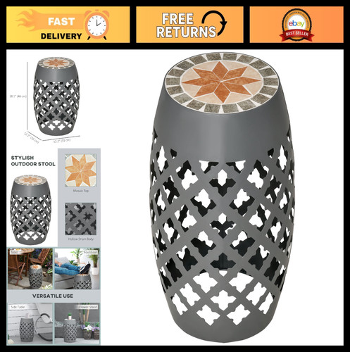 Round mosaic gray - round,