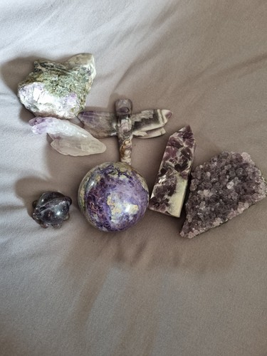 Piece purple crystal bundle - piece,