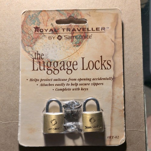 Luggage locks brass mini size - brass,