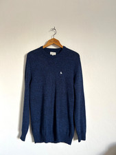 Jack Wills Jumper Size Medium Blue Flecked 58% Merino Wool Men's VGC Warm