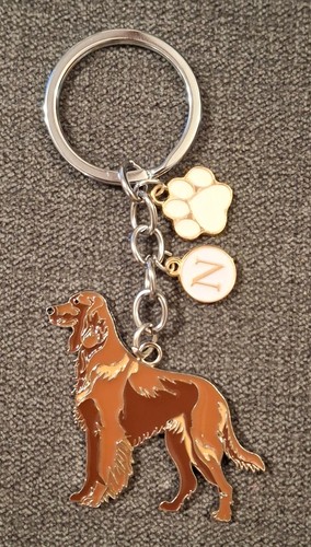 Red irish setter enamel - setter,