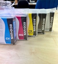 Brand New Unopened 220ml Roland Printer ECO-UV EUVS UV Print Inks O/date