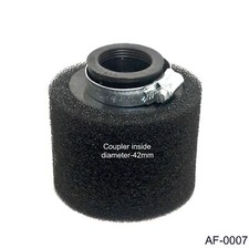 42mm Foam Air Filter for 150cc-250cc ATV Go Kart Moped Scooter Dirt Motor Bike