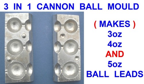 Cannon ball mould - 1, 3oz