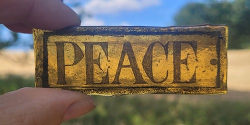 Stained glass peace - glass,
