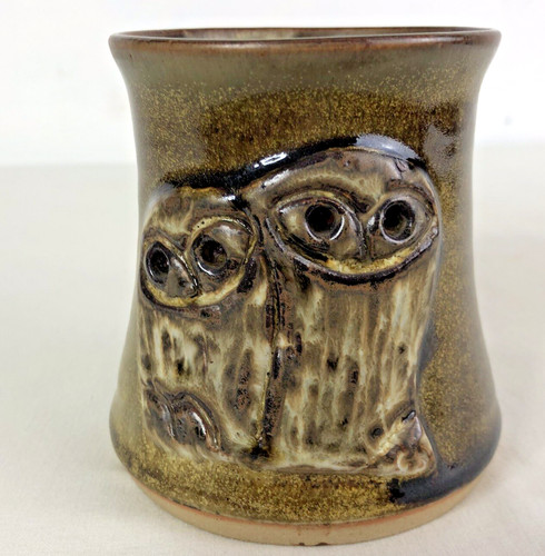 Vintage owl studio pottery - studio, mug