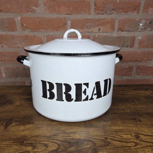 Vintage enamel white - vintage, black