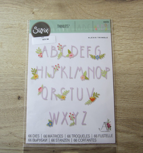 Sizzix floral alphabet 666236 - sizzix,