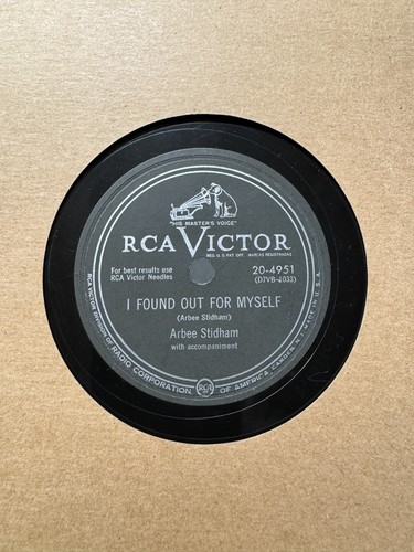 78rpm arbee stidham my - 78rpm,,