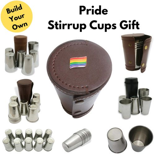 Pride numbered stirrup cups - numbered, in