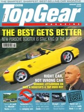 UK BBC Top Gear Magazine: Issue #107, Porsche Boxster, Pagani Zonda, Aug 2002