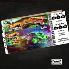 Monster Trucks Ticket Surprise Personalised Gift Ticket Keepsake