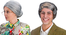 Granny Grandma Wig Mens Ladies