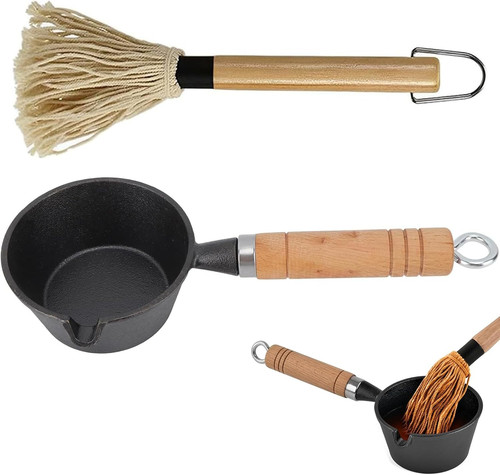 Cast iron sauce pot - iron,
