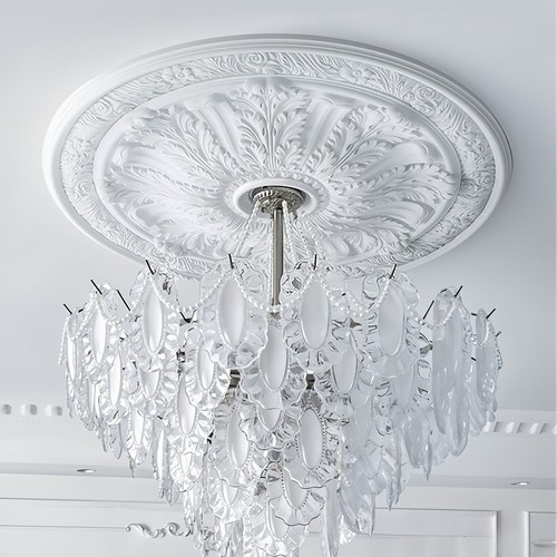 Large polystyrene ceiling rose - large,