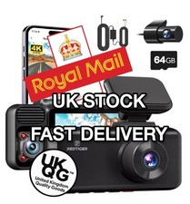 REDTIGER 3 Channel Dash Cam 4K