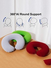 Travel Neck Pillow Inflatable Head Rest Cushion Support Camping Pillow
