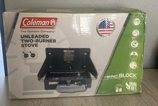 Unused Boxed Coleman 2 Burner Unleaded Stove Burner Ideal Camping Or Fishing