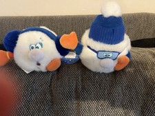 Two Blue and White Teddy’s