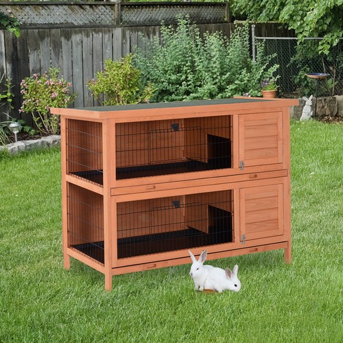 54in tier wooden rabbit - 54in, 2-tier