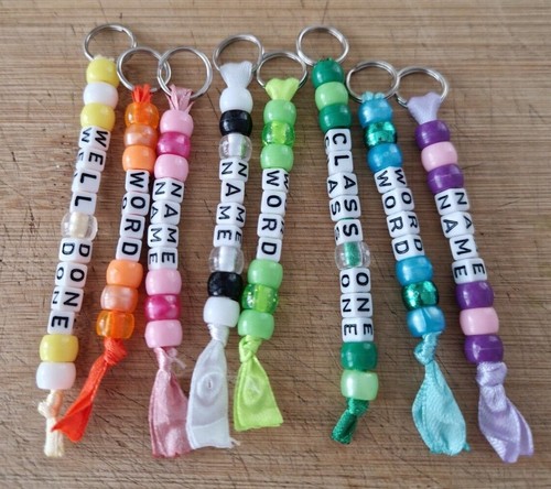 Personalised handmade beaded - handmade,