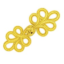 GOLD LUREX FROG FASTENERS