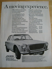 GILBERN INVADER CAR SALOON 3-LITRE V6 MANUAL AUTOMATIC 1972 ADVERT A4 SIZE F19