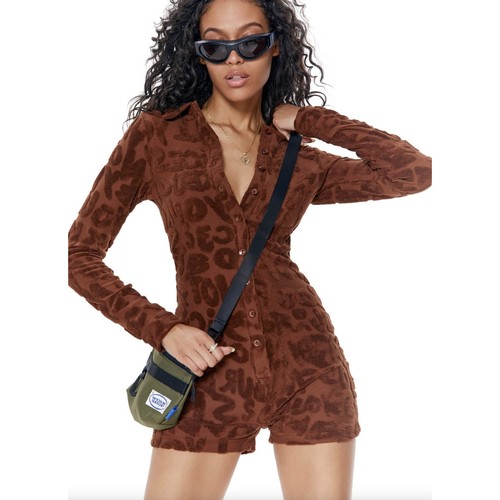 Jaded london towelling romper - jaded,