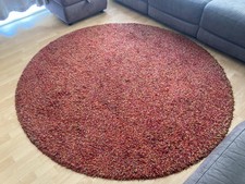 Red Circular Rug
