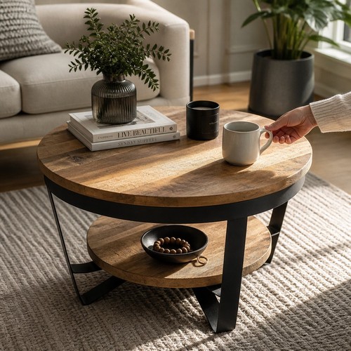 65cm solid wood round - solid,