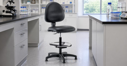 Be130 black draughtsman chair - be130,