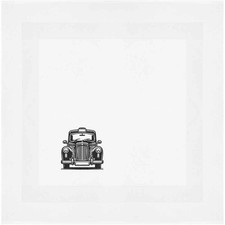 'Black Cab Taxi' Cotton Napkin