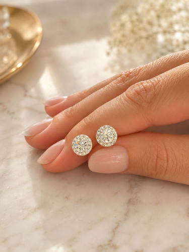 925 sterling silver 6mm stud - 6mm,