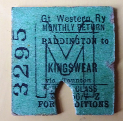 Gwr railway ticket - railway,