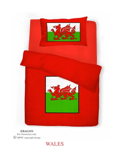 New red bedding welsh dragon - red,