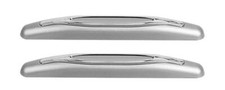 2x SILVER/Chrome Inserts Door Mirror Guard Protectors (DG9S) suits VAUXHALL